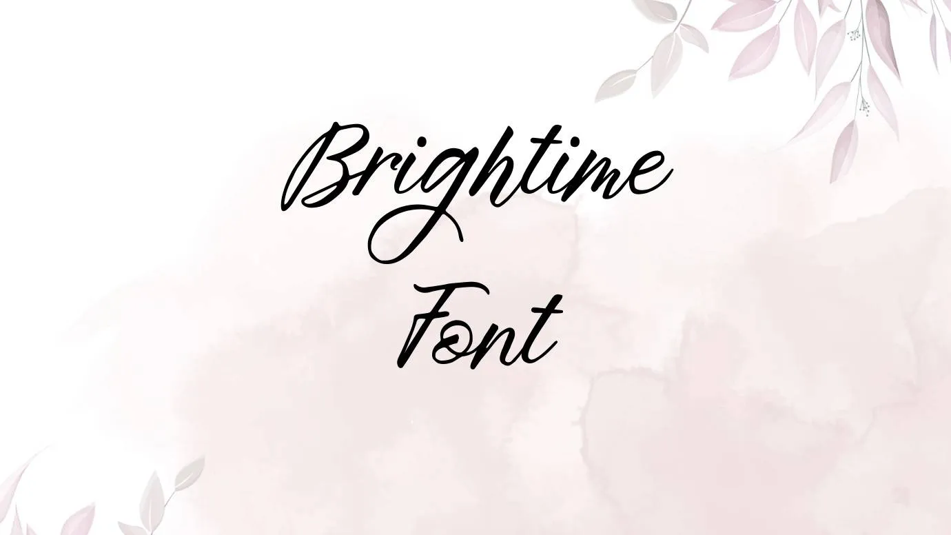 Brightime Font