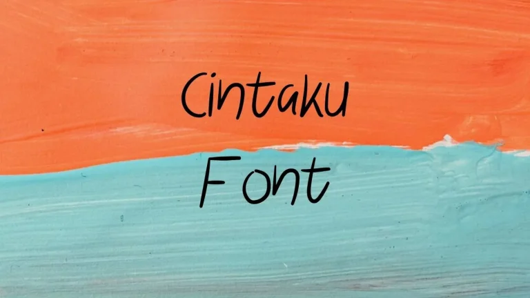 Cintaku Font