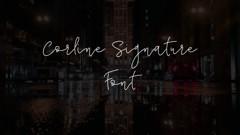 Corline Signature Font