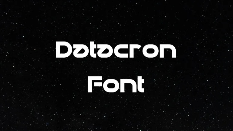 Datacron Font