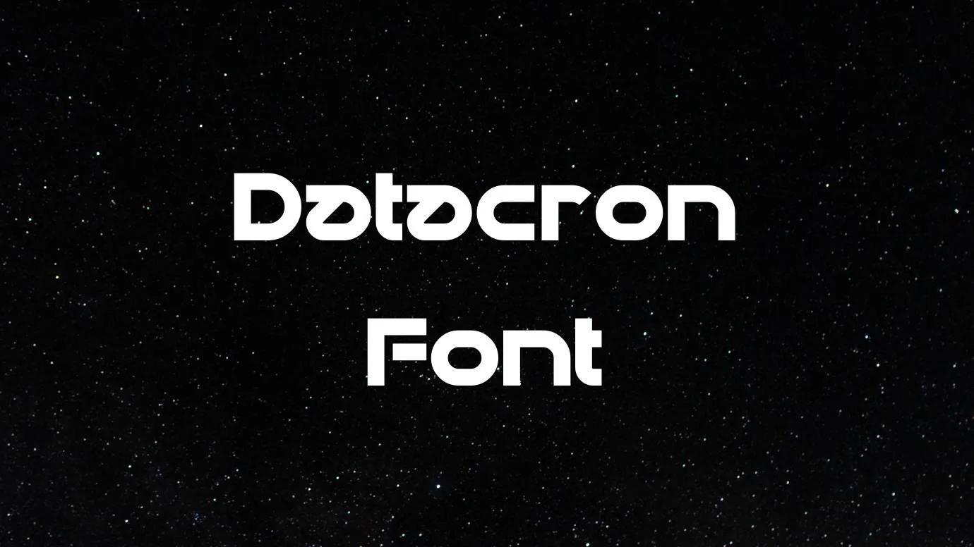 Datacron Font