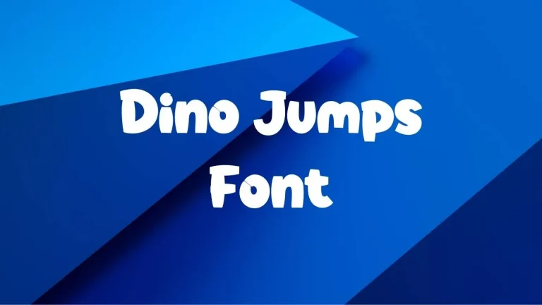 Dino Jumps Font