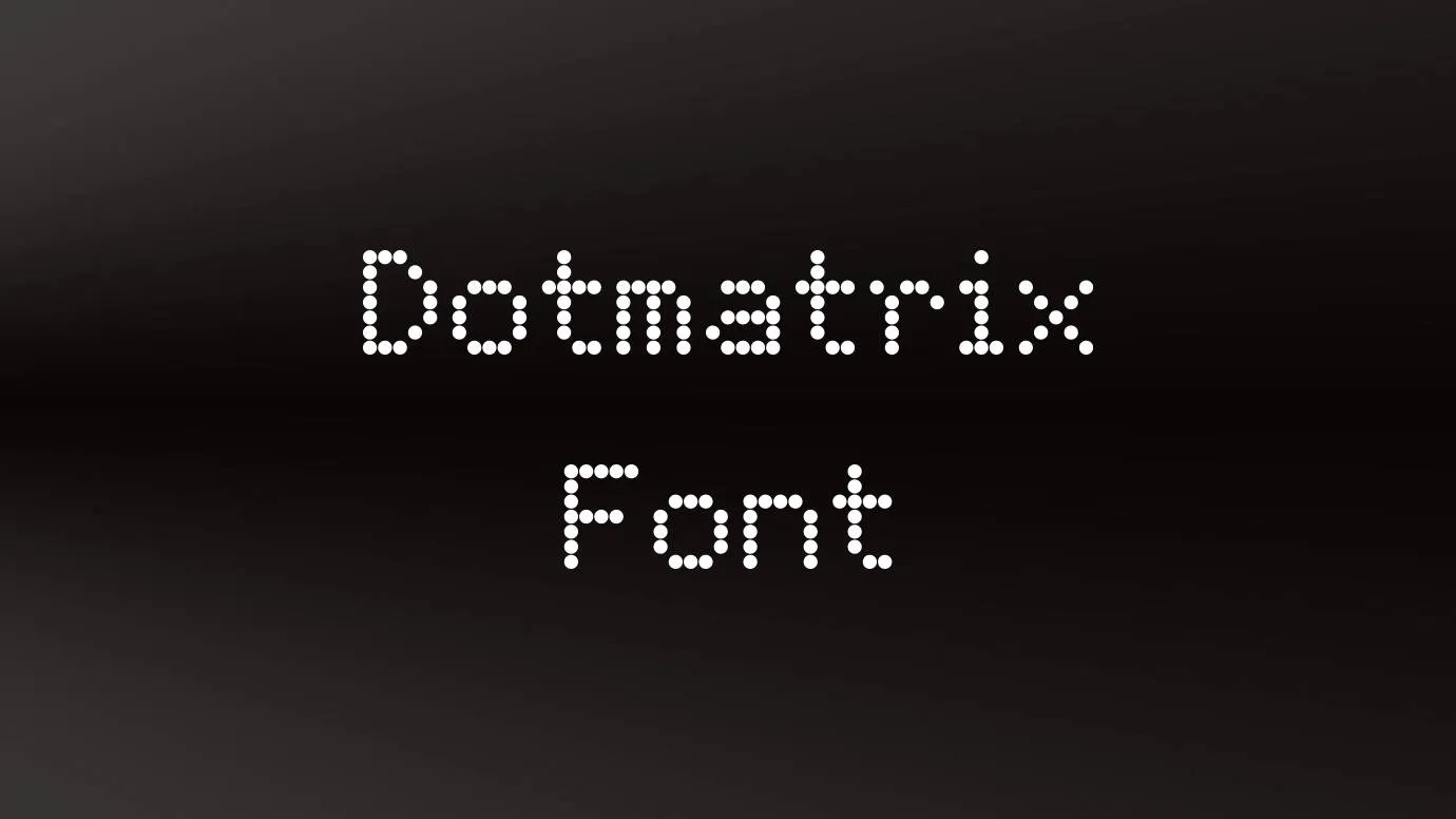 Dotmatrix Font