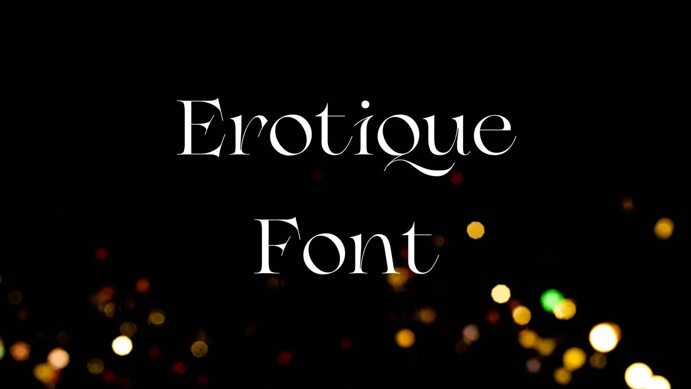 erotique font