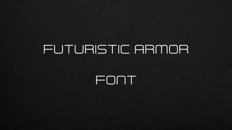 Futuristic Armor Font