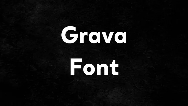 Grava Font