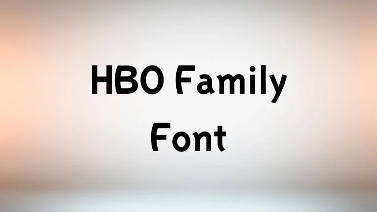 HBO Family Font