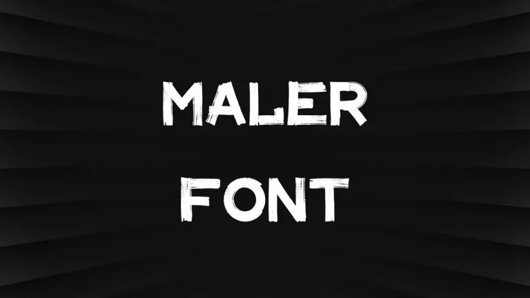 Maler Font