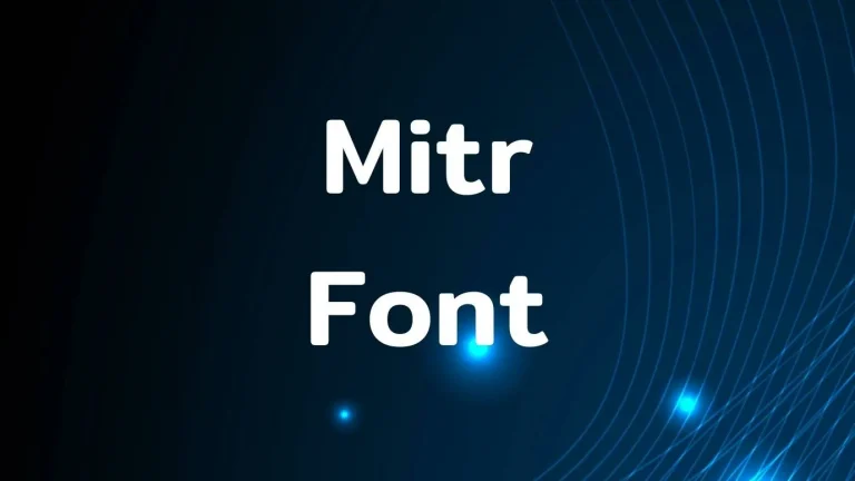 Mitr Font