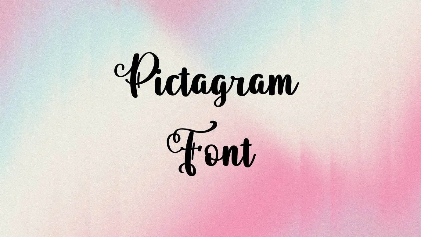 Pictagram Font