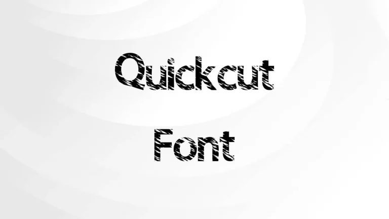 Quickcut Font