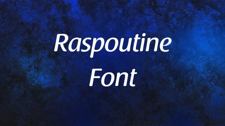Raspoutine Font