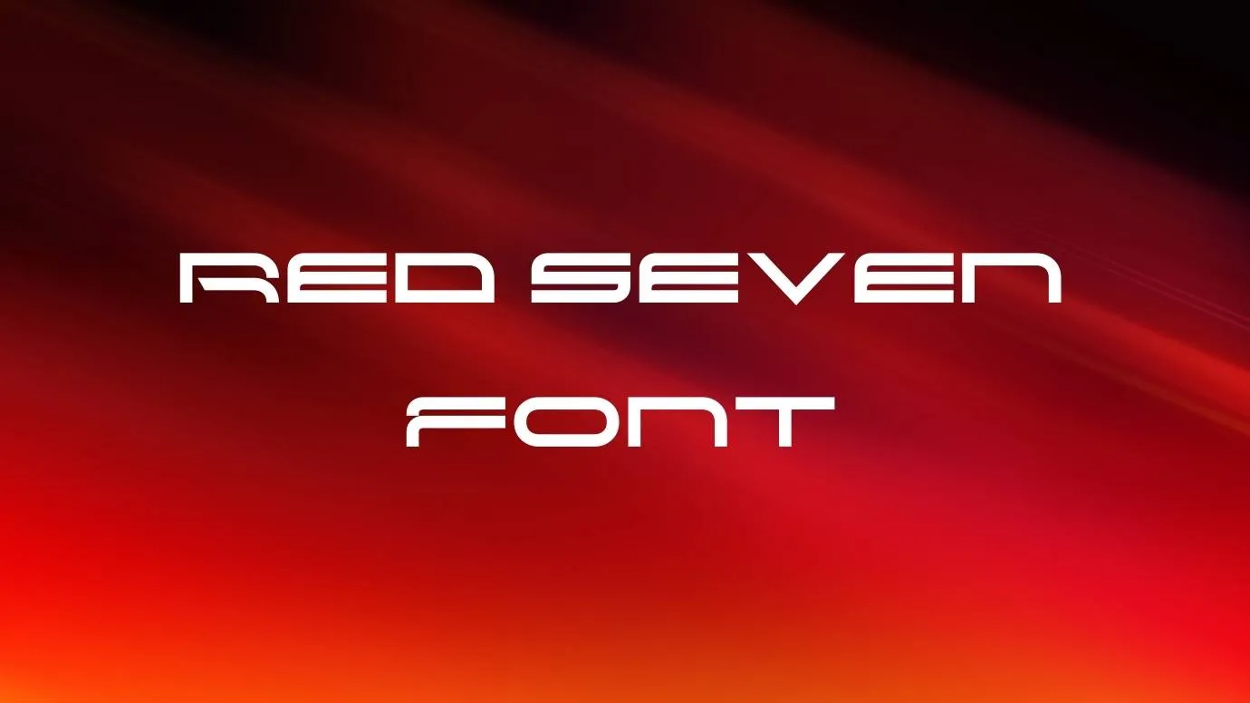 Red Seven Font