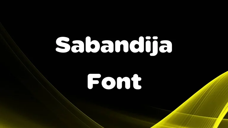 Sabandija Font