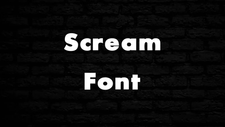 Scream Font