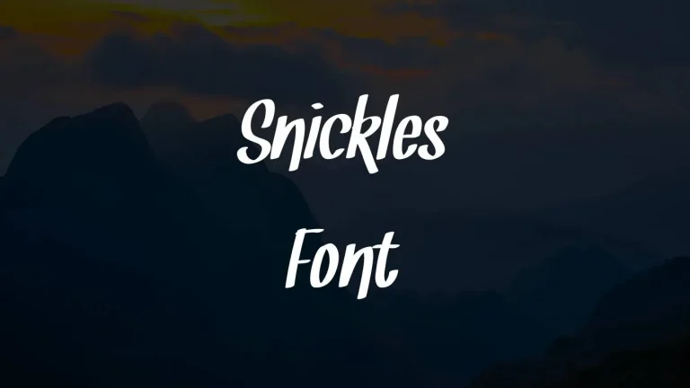 Snickles Font