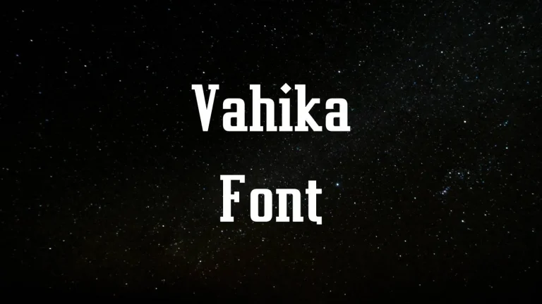 vahika font