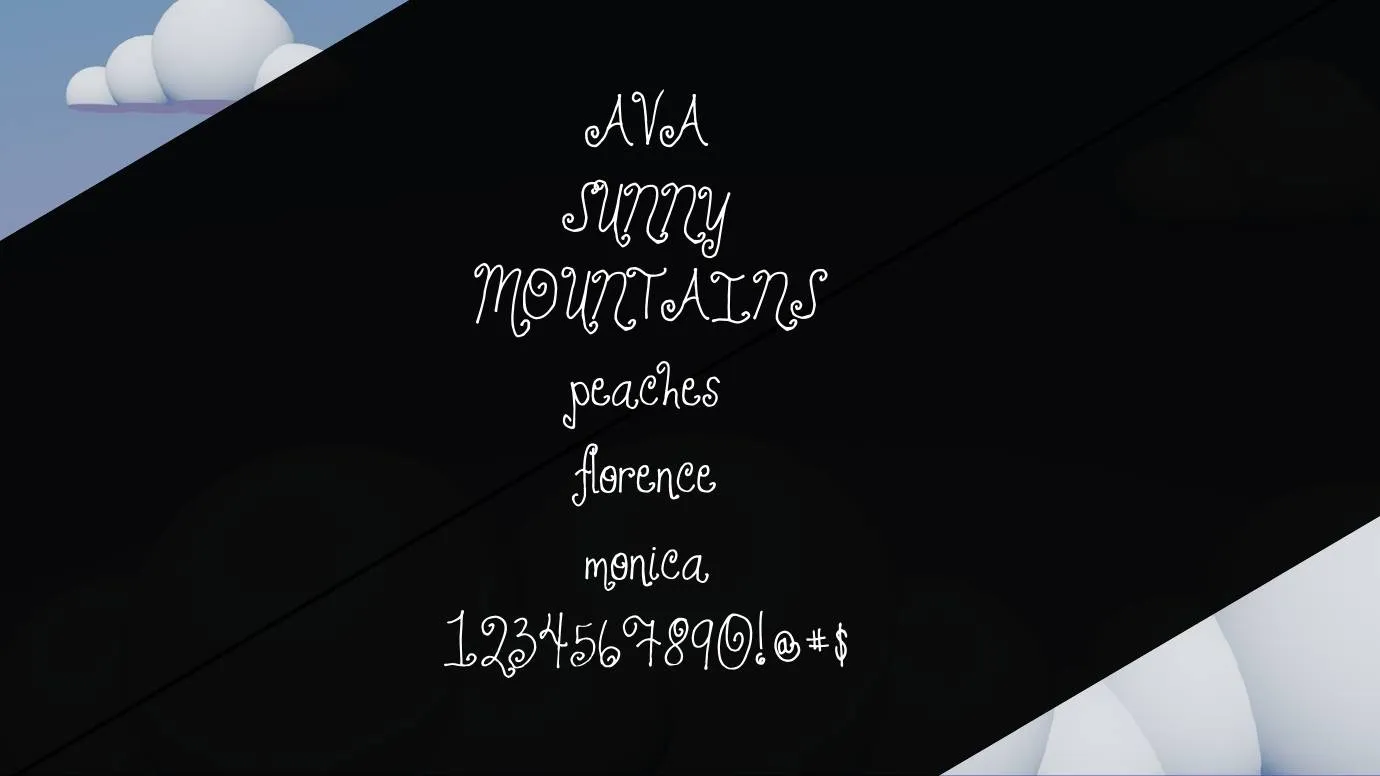 View of Jheri Curls Font