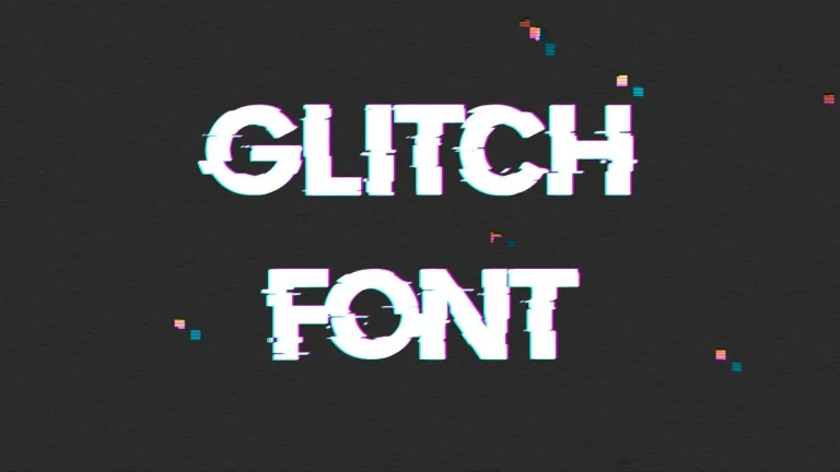 glitch font