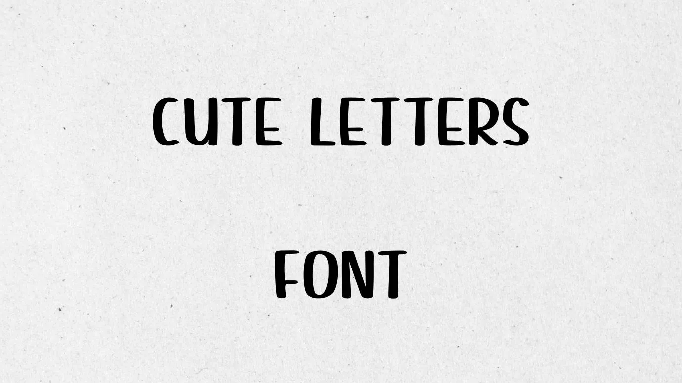 Cute Letters Font
