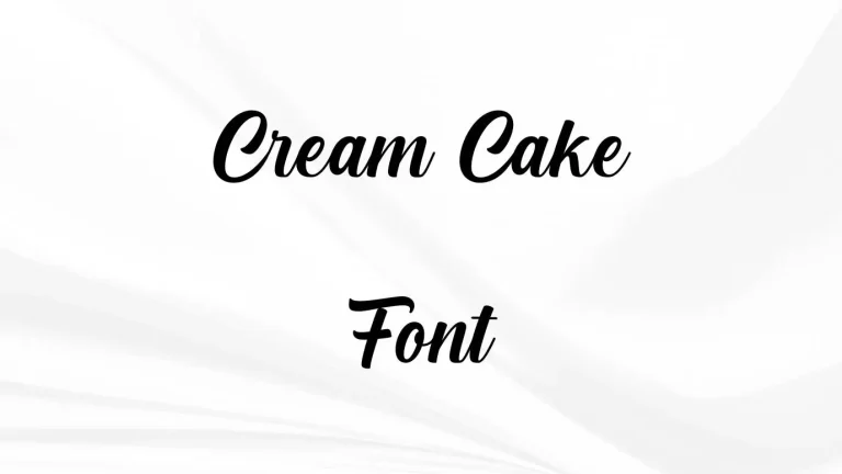 Cream Cake Font
