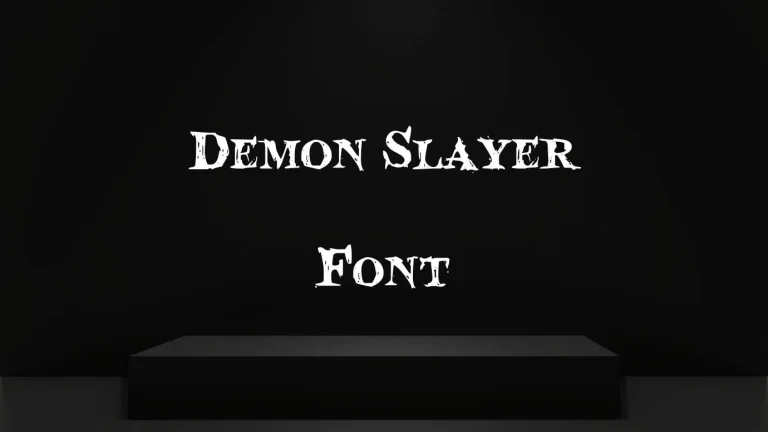 Demon Slayer Font
