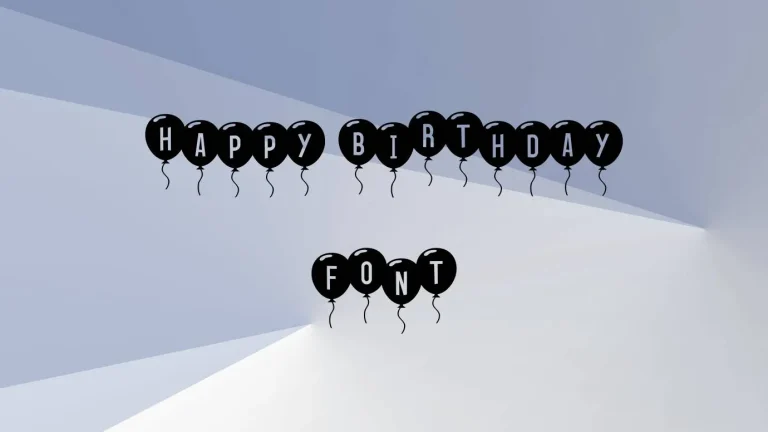 Happy Birthday Font