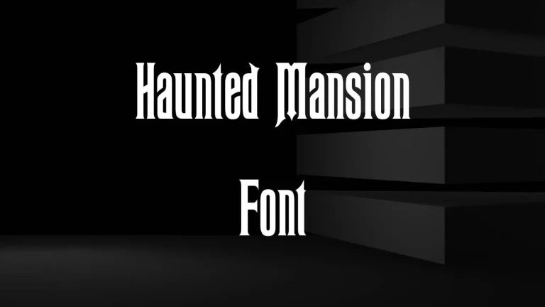 Haunted Mansion Font