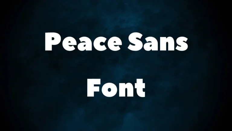 Peace Sans Font