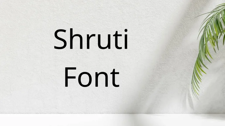 Shruti Font