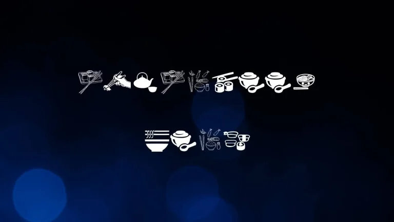 Asian Food Font