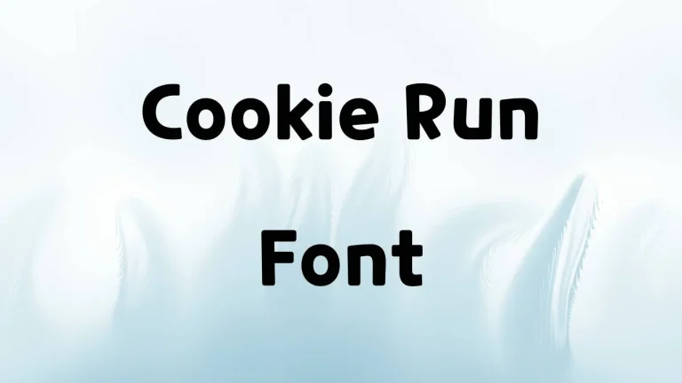 Cookie Run Font
