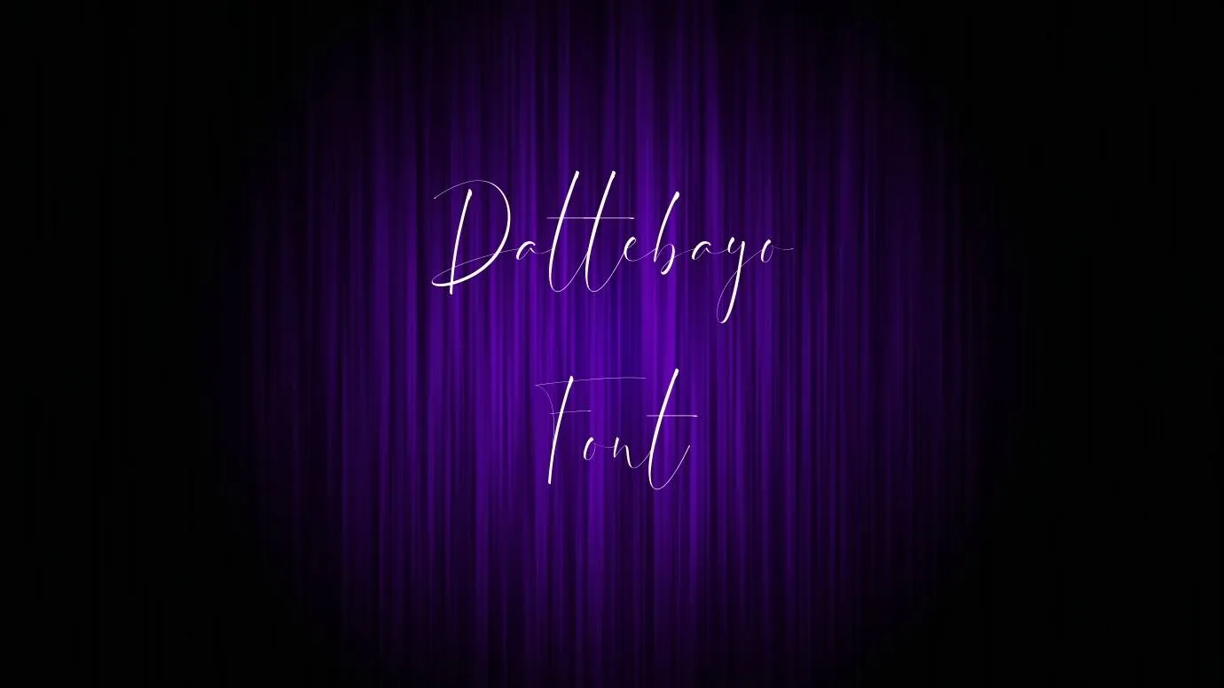 Dattebayo Font