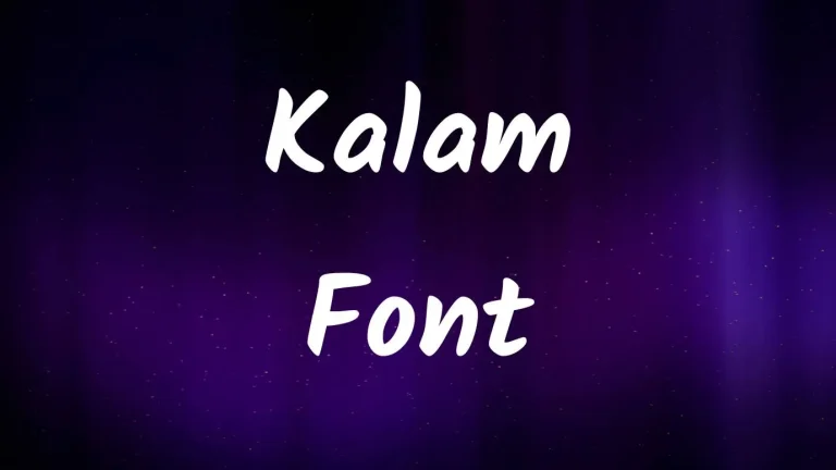 Kalam Font