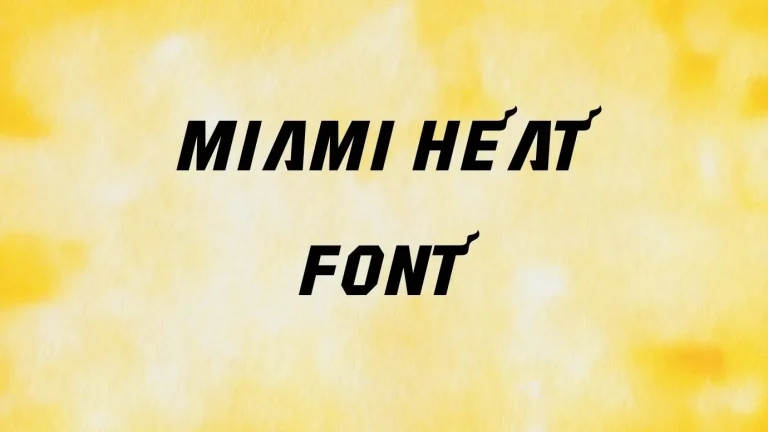 Miami Heat Font