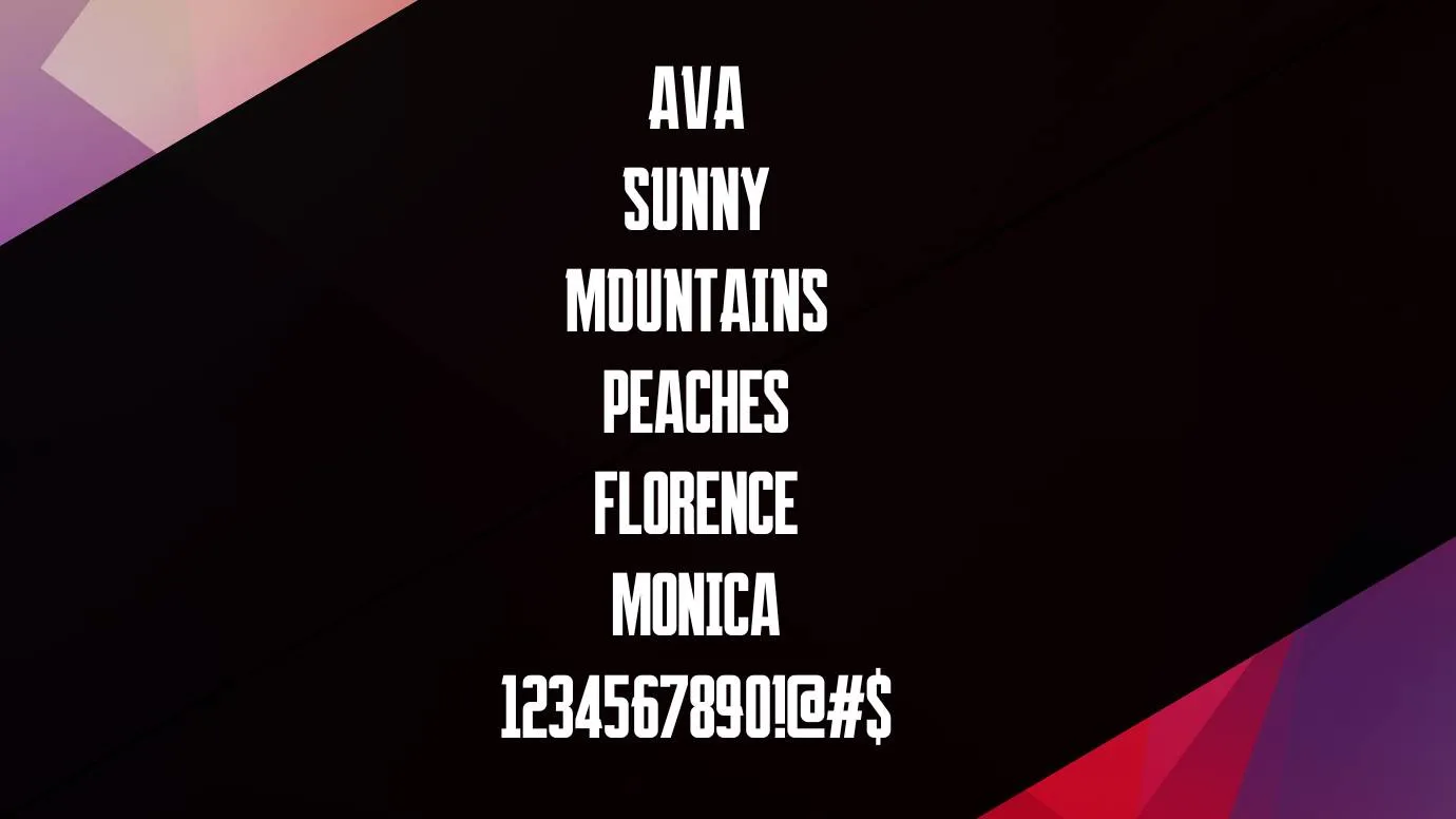 View of Apex Legends Font