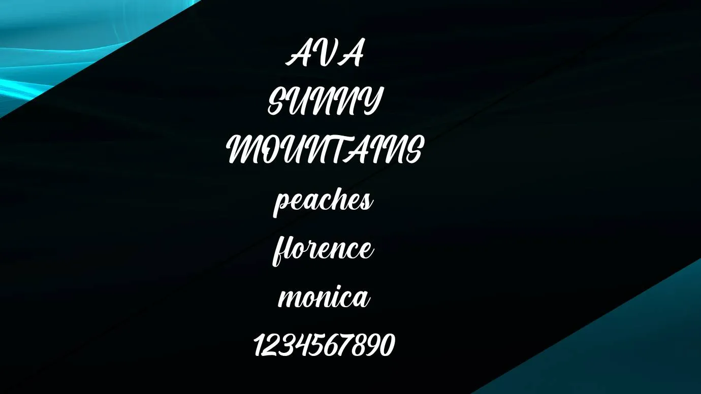 View of Cream Cake Font