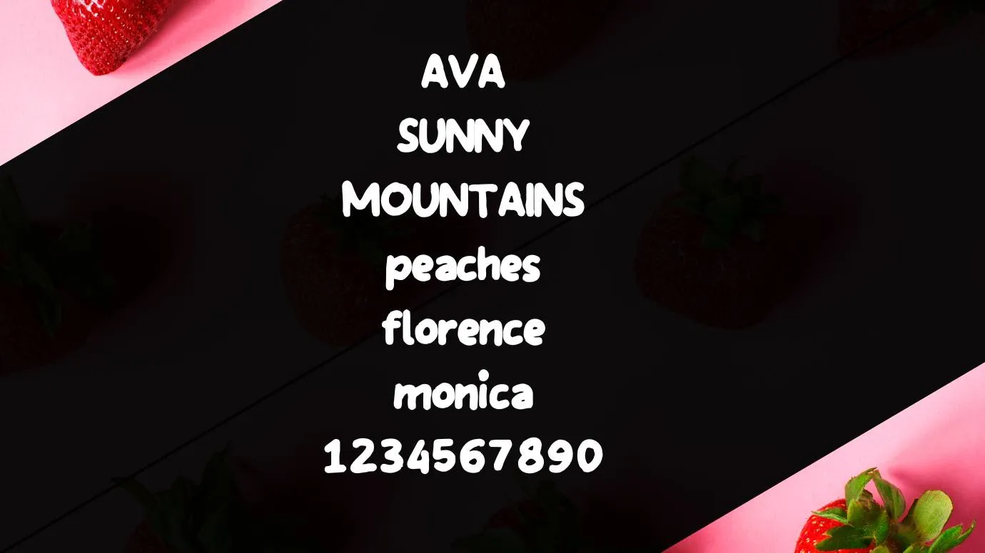 View of Strawberries Font