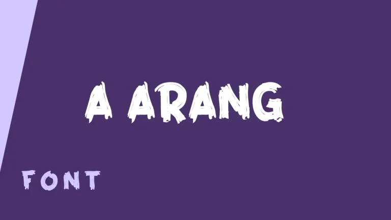 A Arang Font
