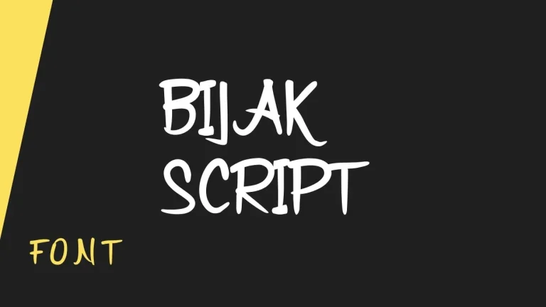 Bijak Script Font