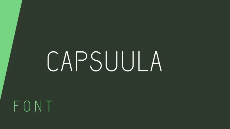 Capsuula Font