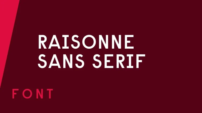 Raisonne Sans Serif Font