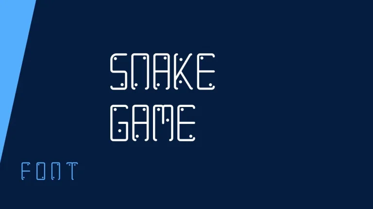Snake Game Font