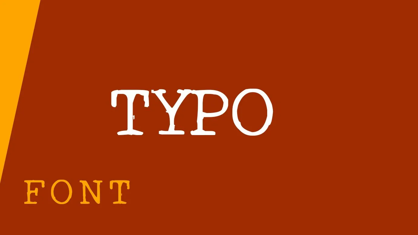 Typo Font Free Download