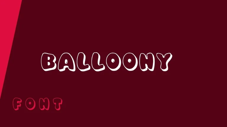 Balloony Font