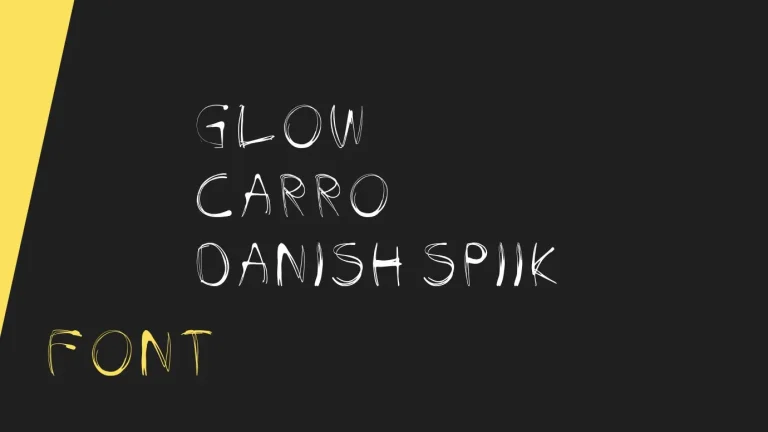 Glow Carro Danish Spiik Font