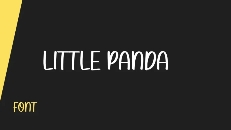 Little Panda font