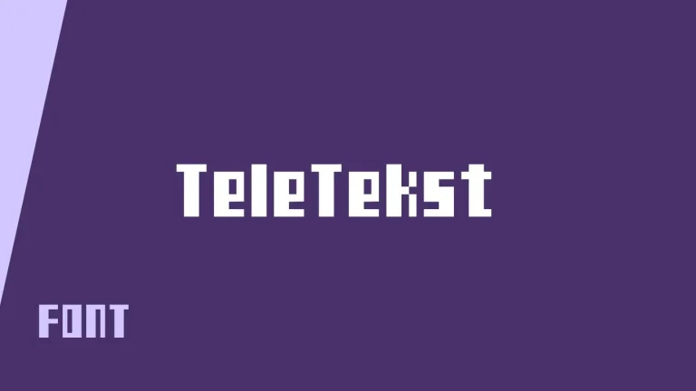 TeleTekstĀ Font
