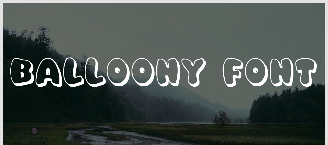 Balloony Font