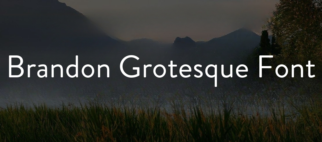Brandon Grotesque Font